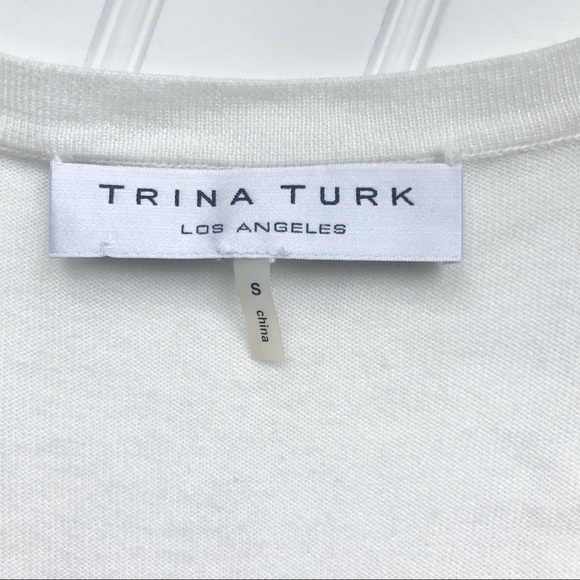 •Trina Turk• floral appliqué tunic sweater - Picture 6 of 7